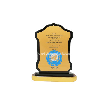 Custom Souvenir Wooden award plaque frame trophy